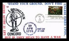 US COVER BATTLES OF LEXINGTON & CONCORD BICENTENNIAL FDC SCOTT 1563