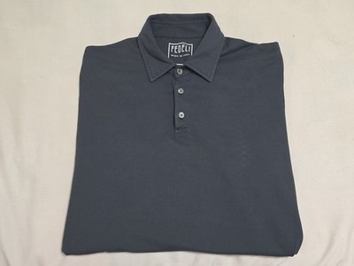 Fedeli Italy Gray Lightweight Short Sleeve Luxury Polo/Golf SZ 52 Made Italy