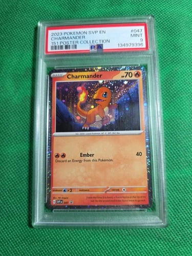 Charmander SVP Black Star Promo 047 151 Poster Collection PSA 9 MINT Pokemon