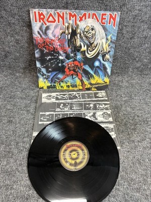 Iron Maiden The Number of the Beast LP Vinyl Record 1982 Harvest