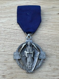 Fine Masonic Solid Sterling Silver Hallstone Jewel Birmingham 1924