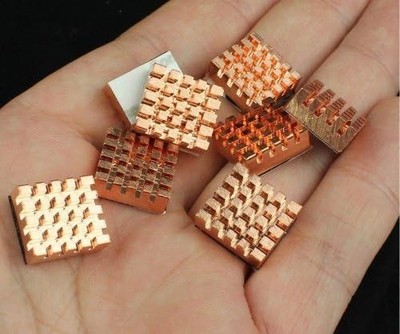 8 PCS Copper VGA RAM Cooling Heatsinks cooler and Cable Tie NEW