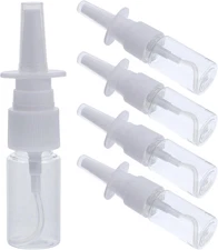 5 Pcs 10Ml Refillable Bottles Fine Mist Plastic Spray Bottles for Saline Solutio
