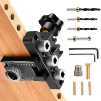 3-In-1 Holzbearbeitung Bohrschablone, 8/10/15Mm Holzdbel Bohrschablone Mit Posit