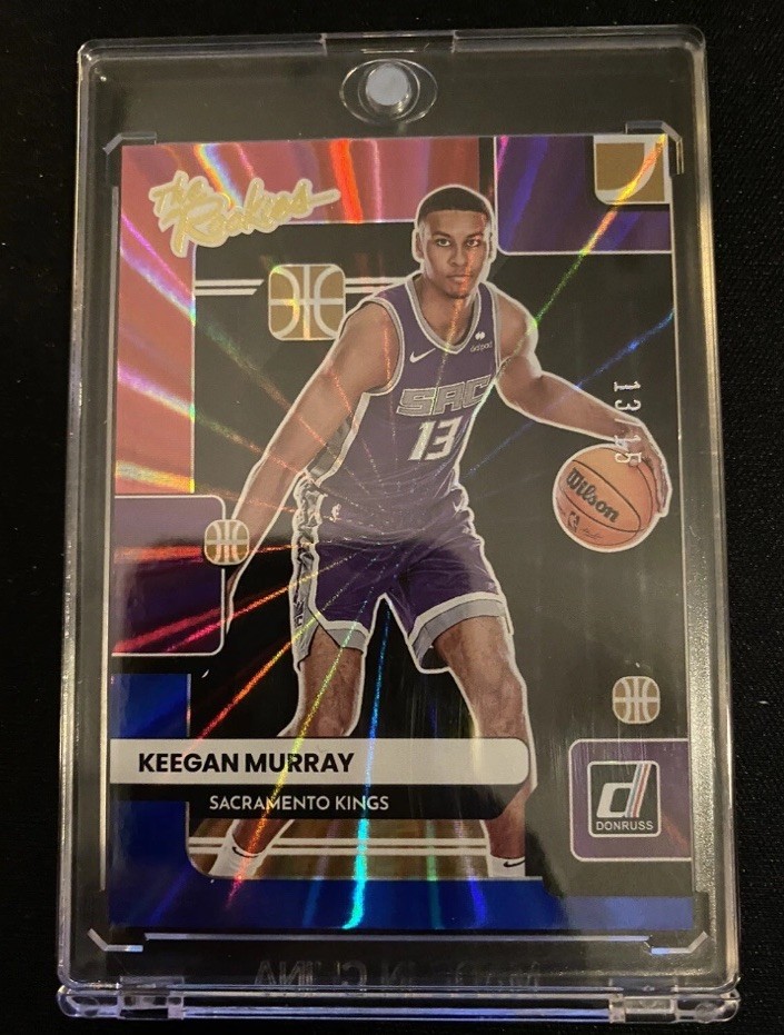 2022-23 Keegan Murray Panini Donruss The Rookies Red Blue Jersey #13/15 1/1