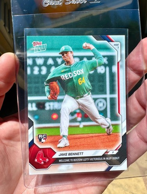 #ad JAKE BENNETT 2026 topps now ROOKIE CARD #149 quot;WINS FIRST MLB STARTquot; bos red sox $4.25