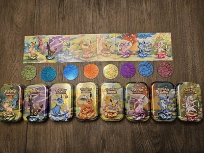 Pokemon Prismatic Evolutions Mini Tin Set - Including ART and COINS. NO PACKS
