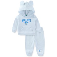 Disney Mickey Mouse Baby Boys Hoodie with Ears and Pants 2 Piece Set for Newborn
