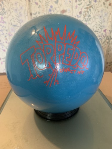 USED Radical Torpedo Direct Hit Reactive Bowling Ball, Sky Blue, 14LB