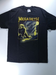 Camiseta vintage negra XL MEGADETH RIP Mary Jane 1988 camisetas