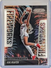 2025 Panini Prizm WNBA Kiki Iriafen Fireworks - Washington Mystics RC