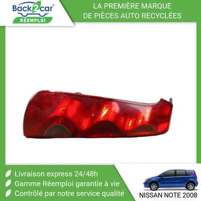 feu arriere nissan note 2013 gauche main image 0