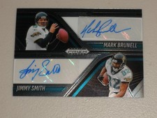 2025 Panini Prizm Black Dual Autograph Auto #JAG Mark Brunell Jimmy Smith
