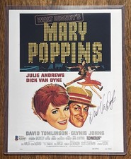 Dick Van Dyke Signed Mary Poppins 8x10 Poster Photo BAS Beckett Auto