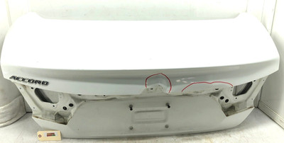 2018-2022 HONDA ACCORD REAR TRUNK LID PANEL OEM PLATINUM WHITE PEARL #DAMAGED.