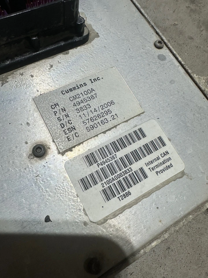 Dodge Ram 3500 2007 módulo de control informático motor Cummins diésel 6,7 L 4945387 Foto 3 de 3