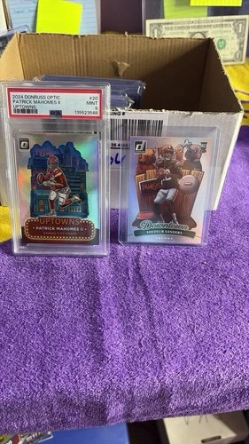 2024 Panini Donruss Patrick Mahomes Uptown/2025 Donruss Downtown Shedeur Sanders