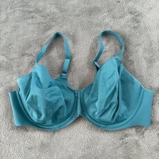 Wacoal Sleek Standard Underwire Bra Women's size 38D Blue Teal