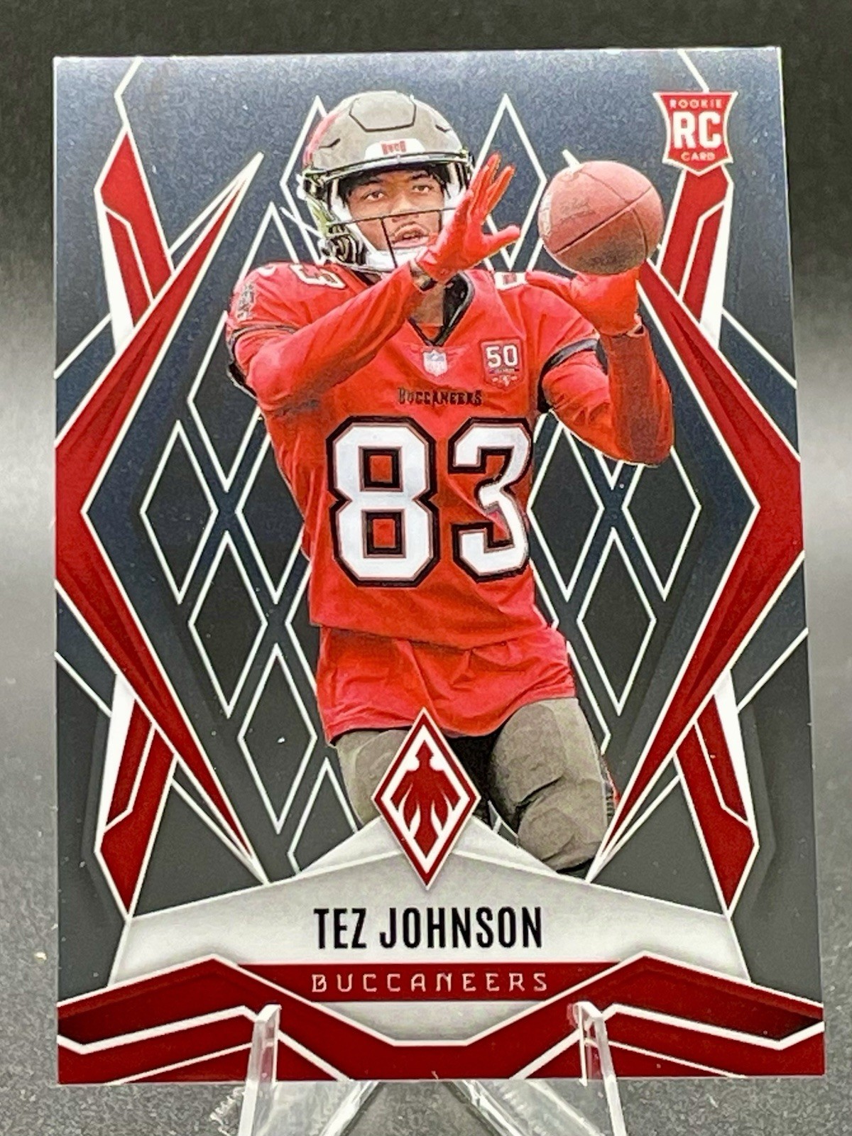 2025 Panini Phoenix Tez Johnson Rookie RC Base #166 Tampa Bay Buccaneers
