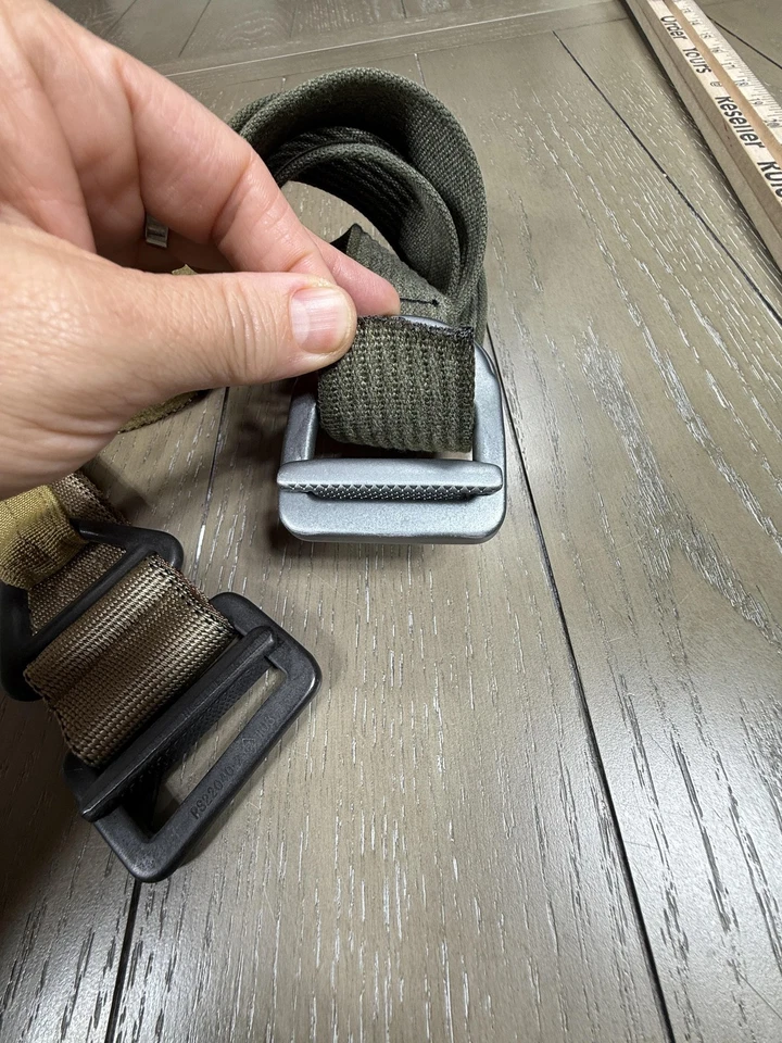 Eagle Industries Riggers Belts Large VOGT Buckle Tactical Web Coyote OD Lot 2 - Image 3 of 4