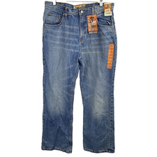 Lee Dungarees Boys Jeans Size 20 Husky Relaxed Bootcut Sure2fit adjustable NEW