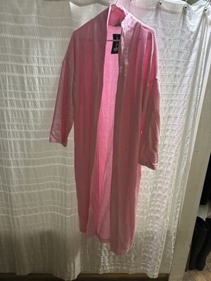 Angora Knit Maxi Sweater Large Pink