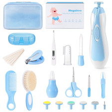 Baby Grooming Kit, 24 Pcs Baby Care Kit, Baby Nail Trimmer Set with Light, Newbo