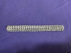 Vintage Weiss Four Row Clear Rhinestone Bracelet - Signed