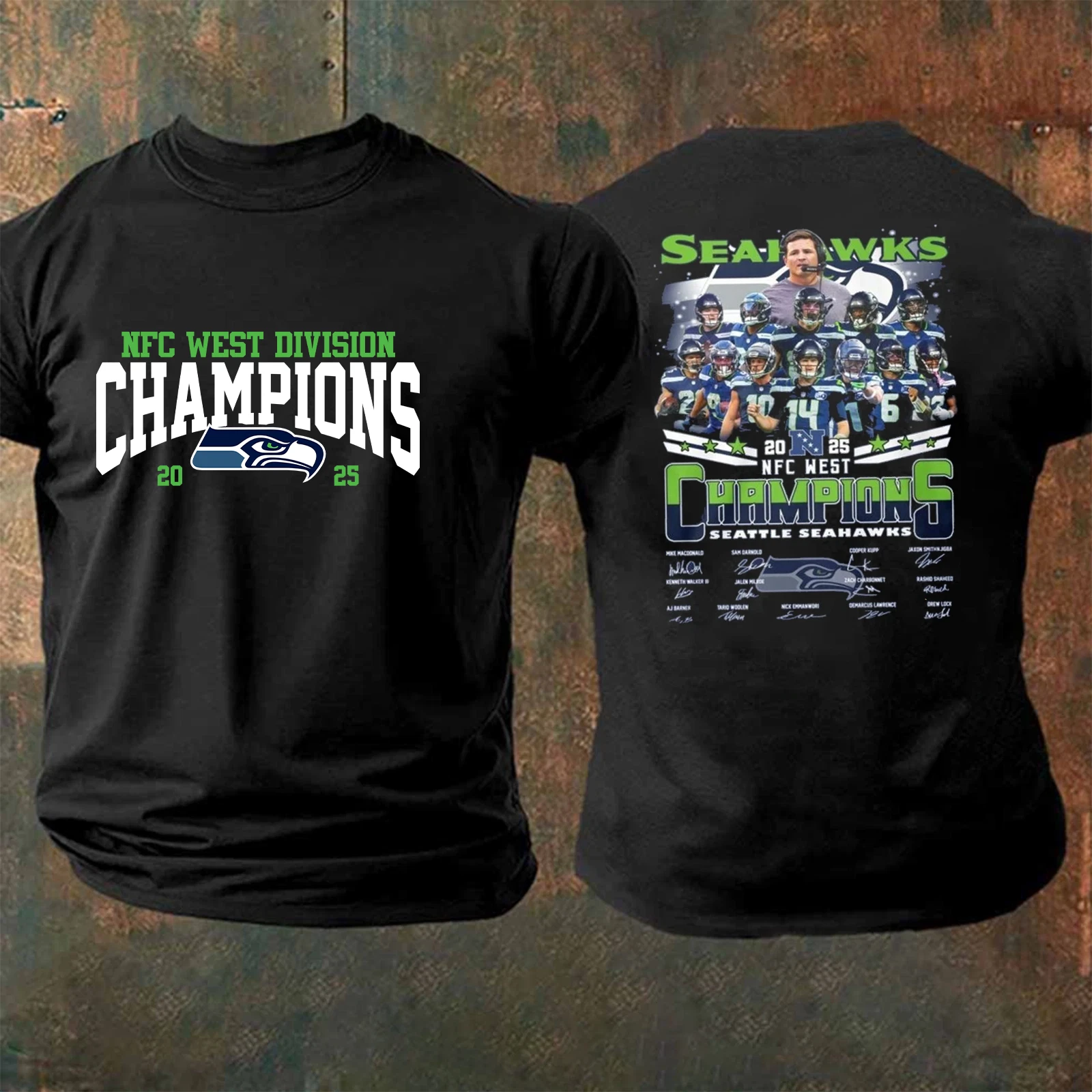 Seattle Seahawks 2025 NFC West Division Champions Two TShirt