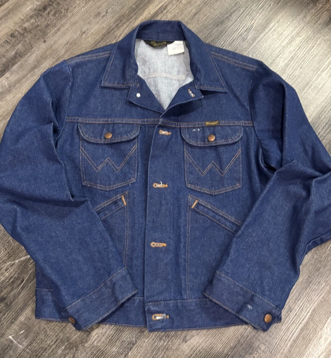 vintage wrangler jean jacket products for sale | eBay