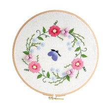  Kit de démarrage de broderie à la main Kit d'outils de broderie en tissu avec