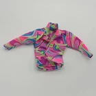 Vintage Totally Hair Ken Doll Shirt 1990s Mattel Clothing Pink Purple Mod