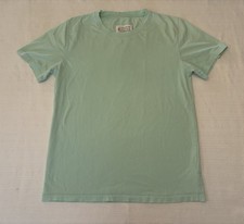 Maison Margiela Men  s Medium Aqua Blue Green 100 Cotton Designer T-Shirt