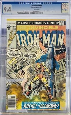 Iron Man #99 (1977) CGC 9.4 (Mandarin & Sunfire) by Marvel Comics!!