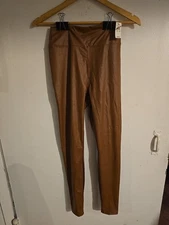 NWT Offline By Aeria Faux Leather Leggings - Light Brown - Size M