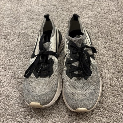 Nike Epic React FlyKnit 2 Athletic Running Shoes Women's Sz 9 BQ8927 White/Black