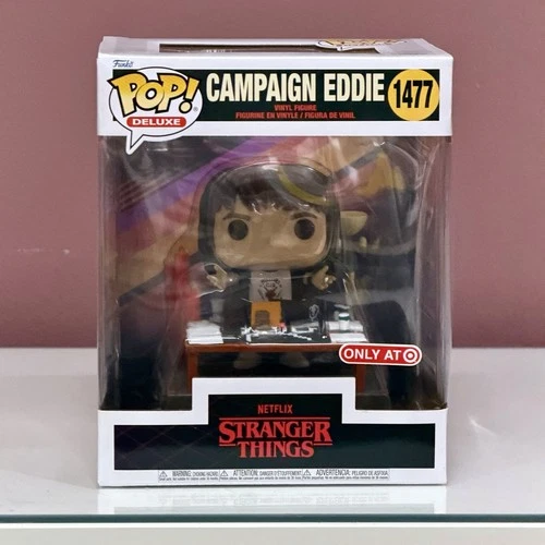 Funko Pop Deluxe Campaign Eddie #1477 Stranger Things Target Exclusive