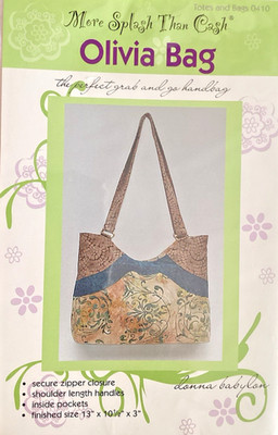 Olivia Bag Pattern For The Perfect Grab And Go Handbag by Donna Babylon NEW