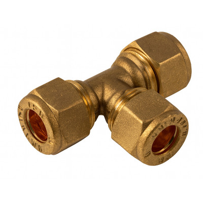 Westco 42 mm Messing Klemmung gleich T-Stück Verschraubung