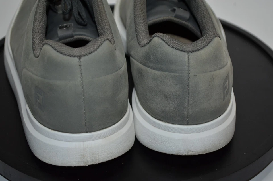 FootJoy Men's Contour Casual Golf Shoes Grey/White Leather Size 11 M 54089 - Image 4 of 4