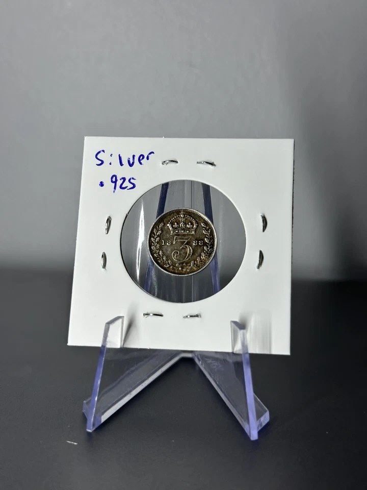 1888 Great Britain 3 Pence Silver Coin – Queen Victoria Jubilee Head – KM#758 - Image 2 of 2