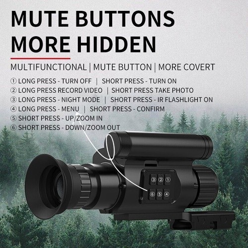 NV075 Infrared Night Vision Monocular 1080P OLED Telescope Video Record Camera - Picture 8 of 24