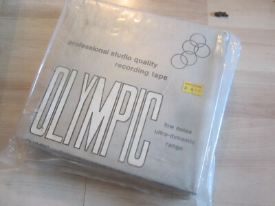 3 x Olympic Spulentonband/Sound Recording Tape, Plastikspule 540 m Pupont Mylar 