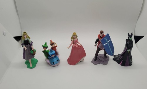 Disney Sleeping Beauty PVC Figure Play Set Of 5 Figurines Cake Toppers 