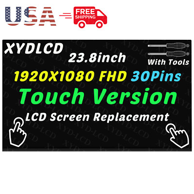 23.8'' for Lenovo 520-24ICB 520-24IKL 520-24IKU A340-24IWL AIO LCD Screen Display