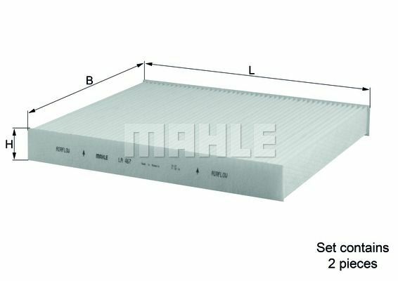 Mahle Innenraumfilter FüR BMW 5Er (F10,F07,F11),6Er (F12,F13,F06)-image