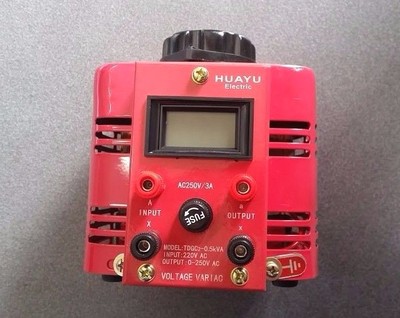 2 Amp Variac Variabler Transformator 500VA Max 0-240 AC Volt Ausgangsregler Neu
