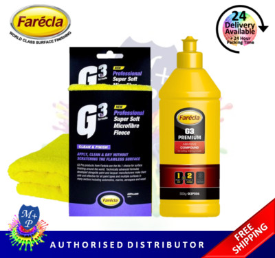 Farecla G3 Premium Schleifmittel Flüssigmasse 500g G3P506 + Super Soft Fleece