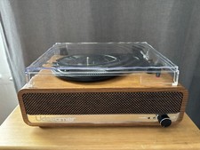 Udreamer UD002 3-Speed Turntable Record Player w/Speakers, USB, Bluetooth, Aux