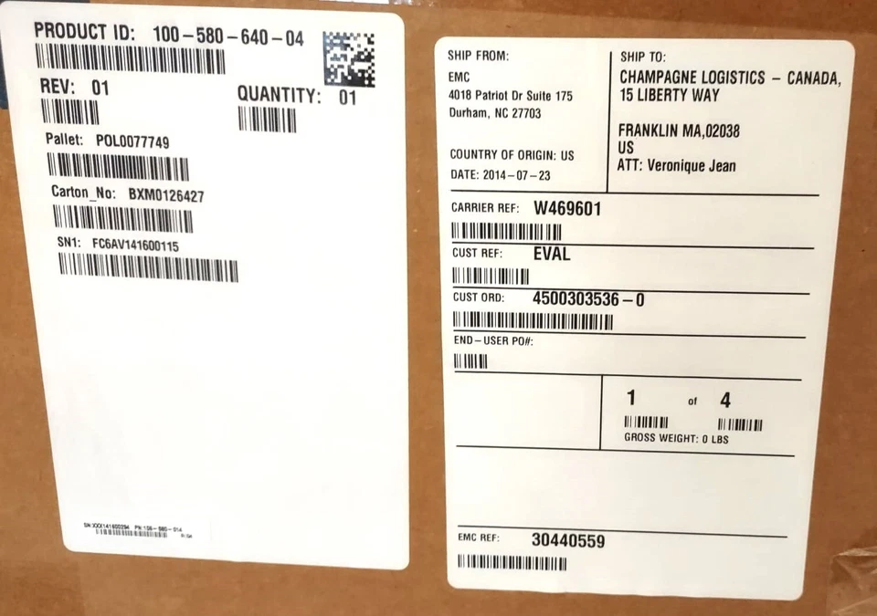 EMC Avamar ADS Gen4S Utility Accelerator Node 100-580-640-03, 2 300GB 10K SAS HD - Image 2 of 4